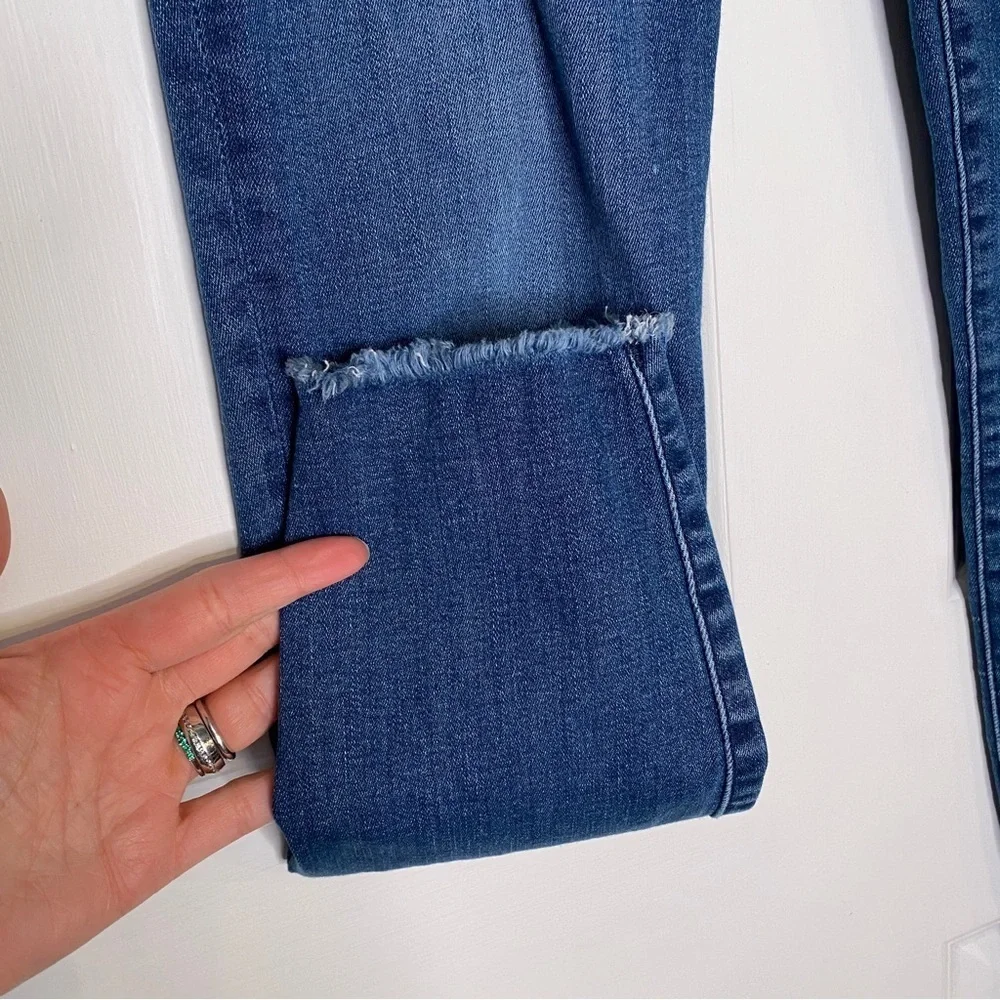 DL1961 Florence Mid Rise Instasculpt Skinny Cropped Jeans Size 29 in Stranded
